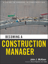 Becoming a Construction Manager (eBook)
